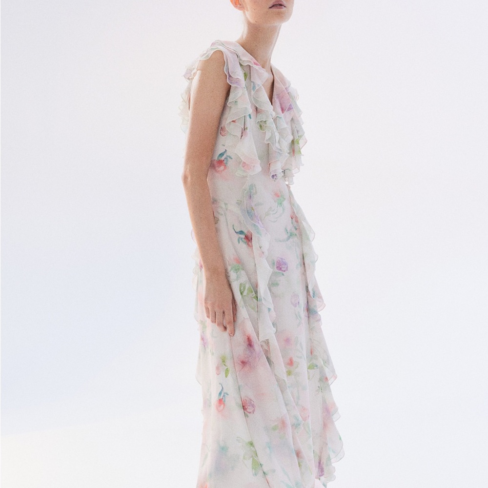 H&M Pastel Floral Maxi Dress